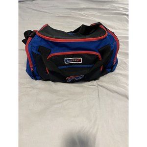 Vintage Official NFL 1990' Buffalo Bills Red Blue White Duffel Gym Bag